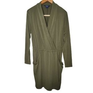 Sabie Midi Dress with Criss Cross Front – Size Large, Trendy Party Look